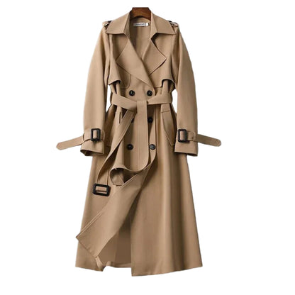 Kvinders Forårs Trenchcoat Med Tidløs Stil 0