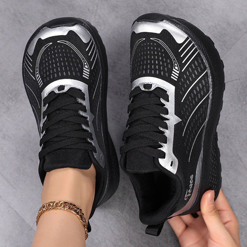 Kvinders Fritidssneakers med Åndbar Mesh og Dæmpende Sål 2