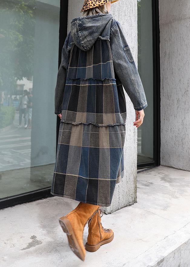 Kvinders Hættekåbe i Patchwork Stil 3