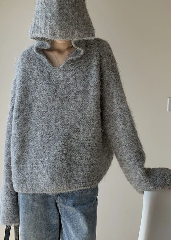 Kvinders Hættetrøje Strikket Design 1