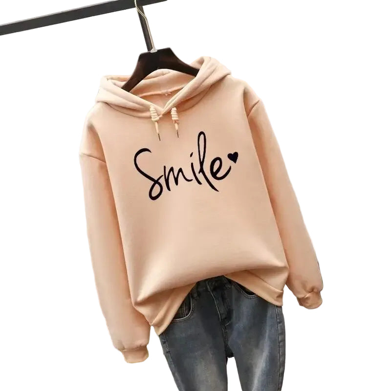 Kvinders Hættetrøje med Smil Design 0