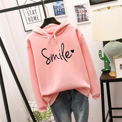 Kvinders Hættetrøje med Smil Design 1