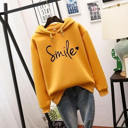 Kvinders Hættetrøje med Smil Design 3