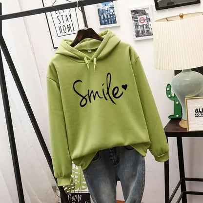 Kvinders Hættetrøje med Smil Design 4