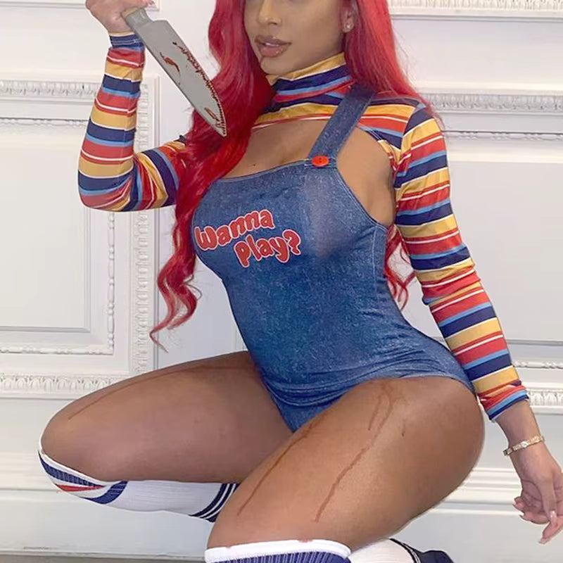 Kvinders Halloween Bodysuit Inspireret af Filmkarakter 0