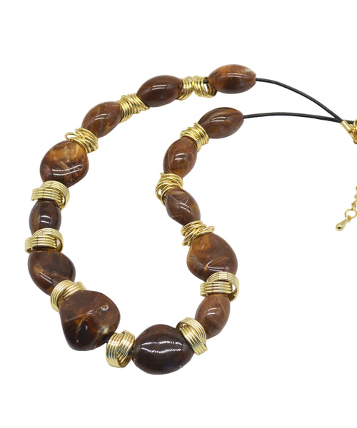 Kvinders Halskæde Asymmetrisk Beading Boho Stil 1