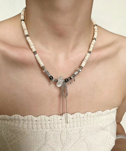 Kvinders Halskæde Boho Stil med Perler og Vedhæng 0