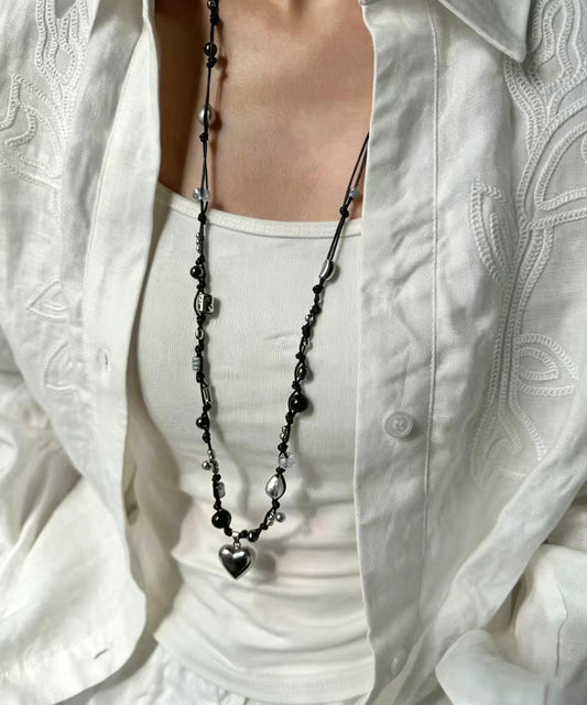 Kvinders Halskæde med Hjertevedhæng Boho Stil 0