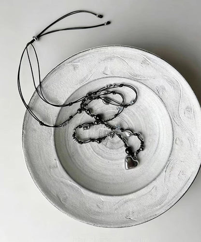 Kvinders Halskæde med Hjertevedhæng Boho Stil 3
