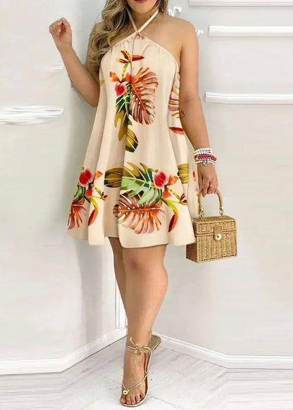 Kvinders Halter Kjole Boho Stil 3