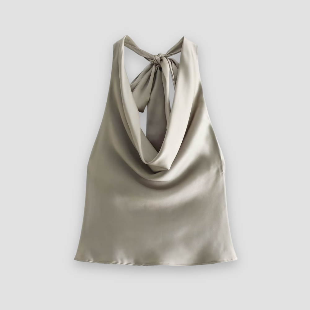 Kvinders Halter Tank Top Draperet 5