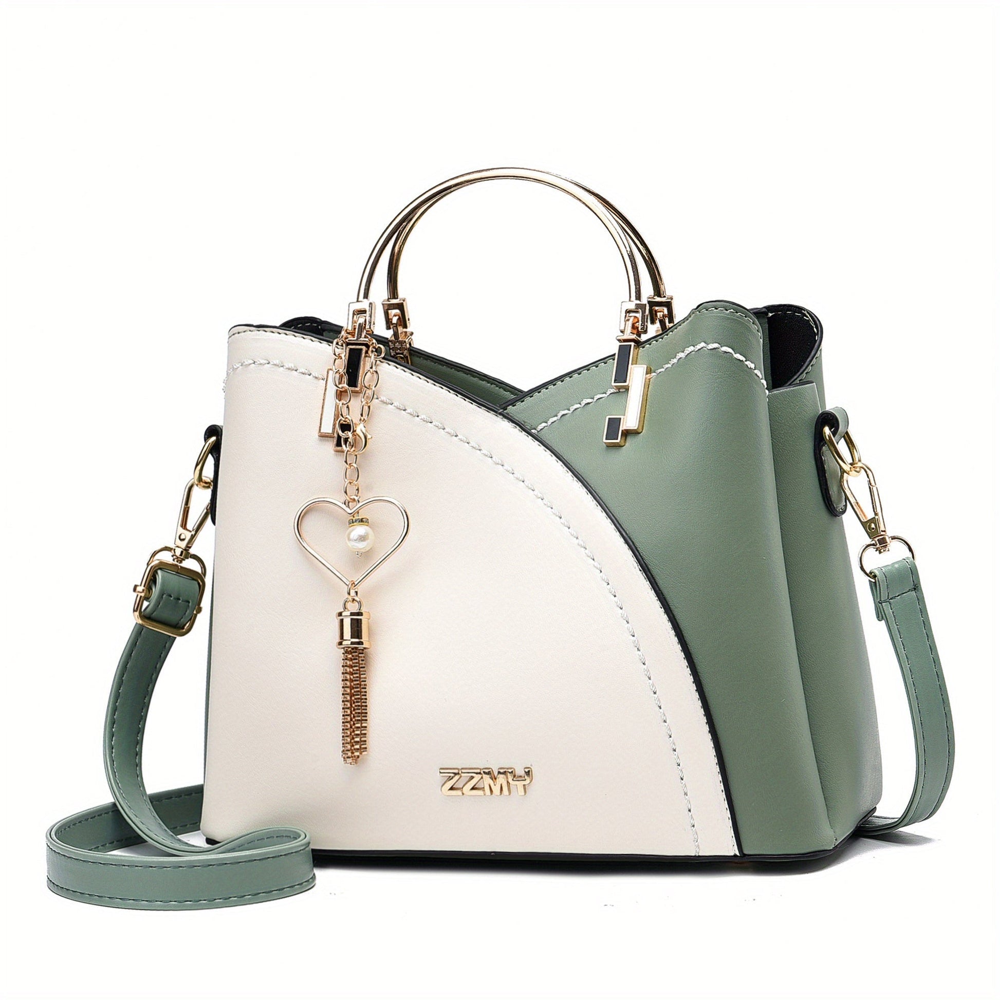 Kvinders Håndtaske Farverig Design med Rummeligt Interiør og Trendy Kvaster 7