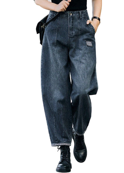Kvinders Harem Bukser Høj Talje med Lommer Casual Komfortabel Stil 0