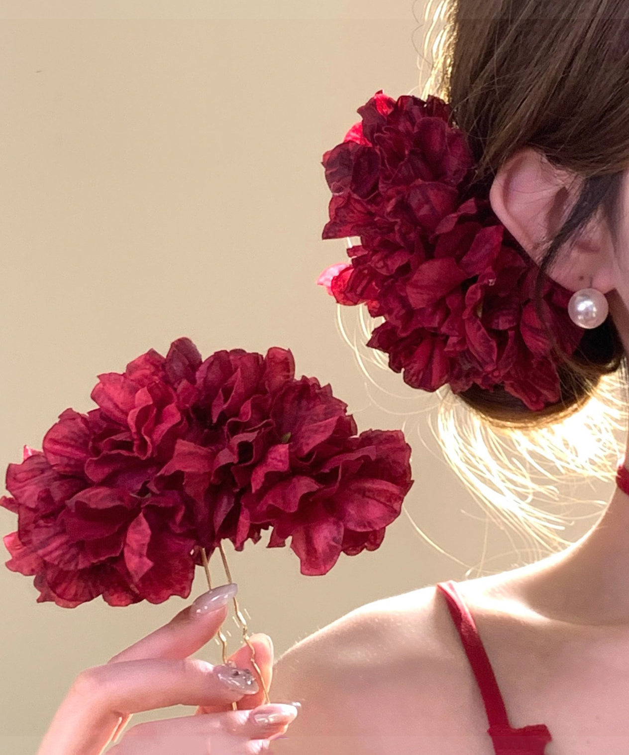 Kvinders Hårnål Sæt med Rose Design 1