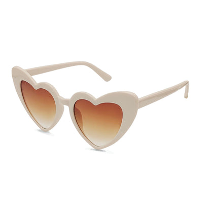 Kvinders Hjerteformede Solbriller Trendy Design 0