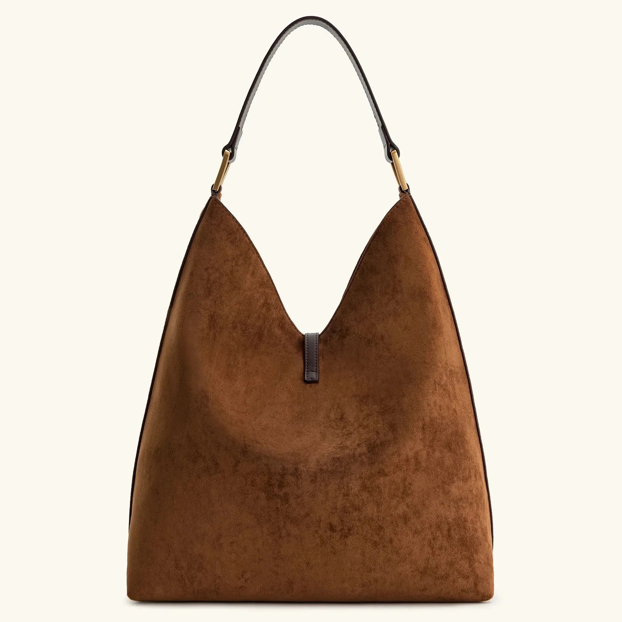 Kvinders Hobo Taske med Snøredetaljer Slouchy Design 2