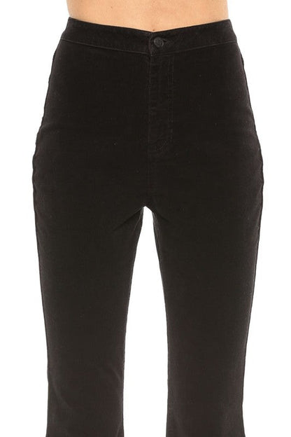 Kvinders Høj Talje Corduroy Super Flare Jeans 2