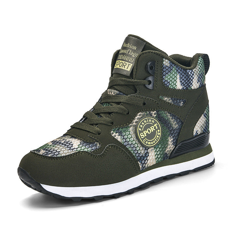 Kvinders Høje Sneakers Camouflage Stil 0