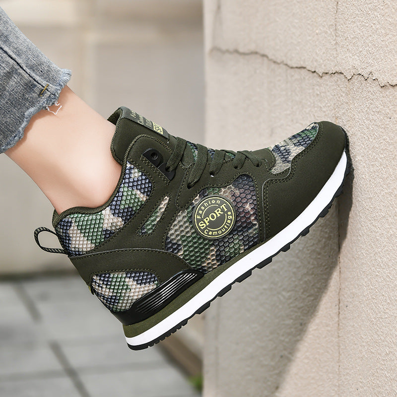 Kvinders Høje Sneakers Camouflage Stil 2