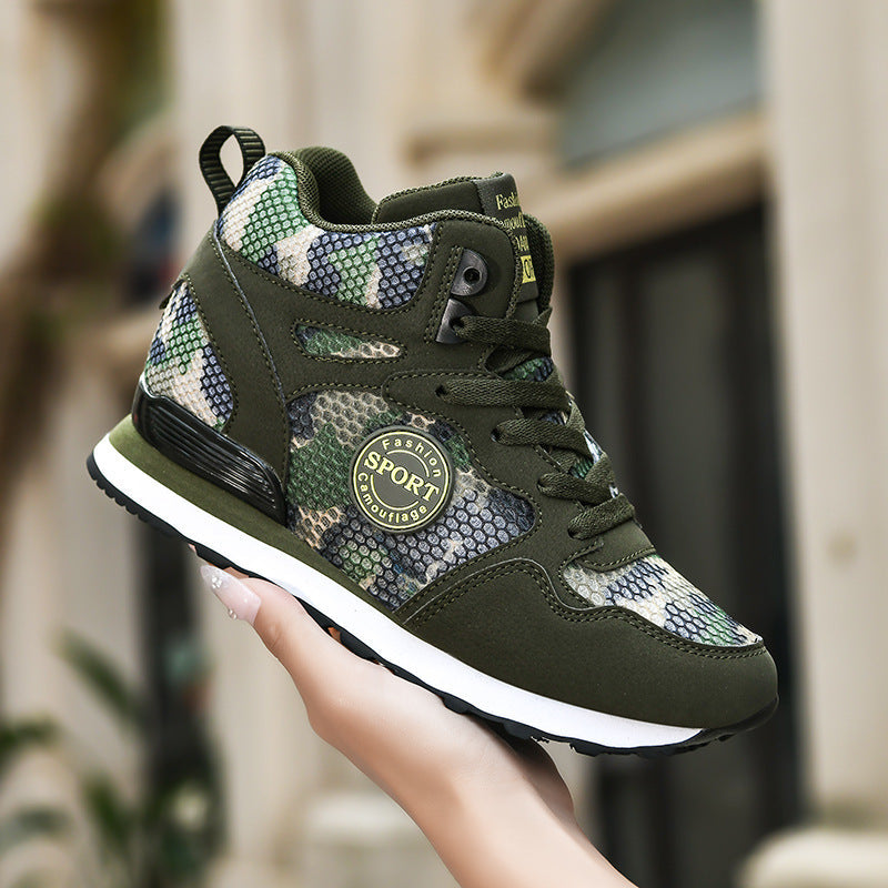 Kvinders Høje Sneakers Camouflage Stil 3