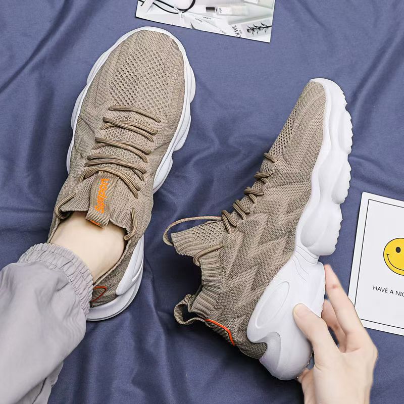Kvinders Høje Sportssneakers med Strikketeknologi Moderne Design 4
