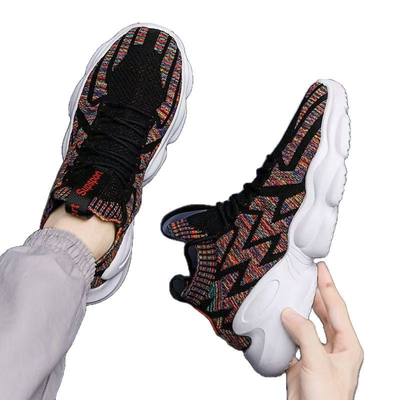 Kvinders Høje Sportssneakers med Strikketeknologi Moderne Design 5