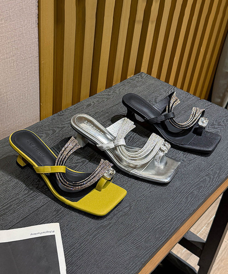 Kvinders Højhælede Sandaler med Square Toe 3