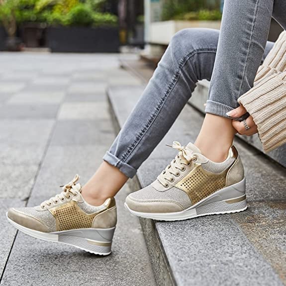 Kvinders Højhælede Sneakers Kile 0