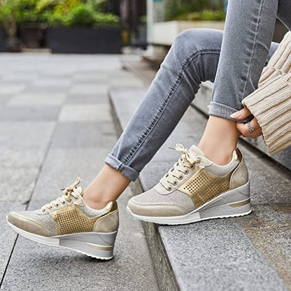 Kvinders Højhælede Sneakers Kile 0