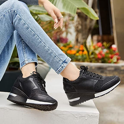 Kvinders Højhælede Sneakers Kile 5