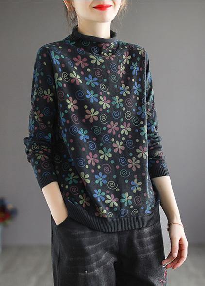 Kvinders Højhalset Sweater Top 1