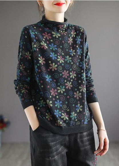 Kvinders Højhalset Sweater Top 1