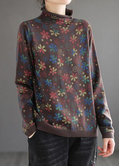 Kvinders Højhalset Sweater Top 2