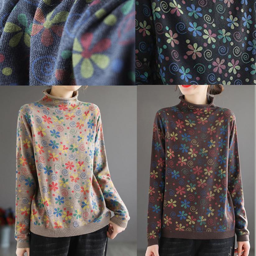 Kvinders Højhalset Sweater Top 4
