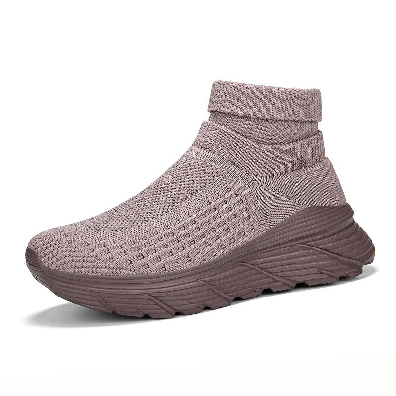 Kvinders Højstrikkede Sneakers med Komfortabel Fodseng 6