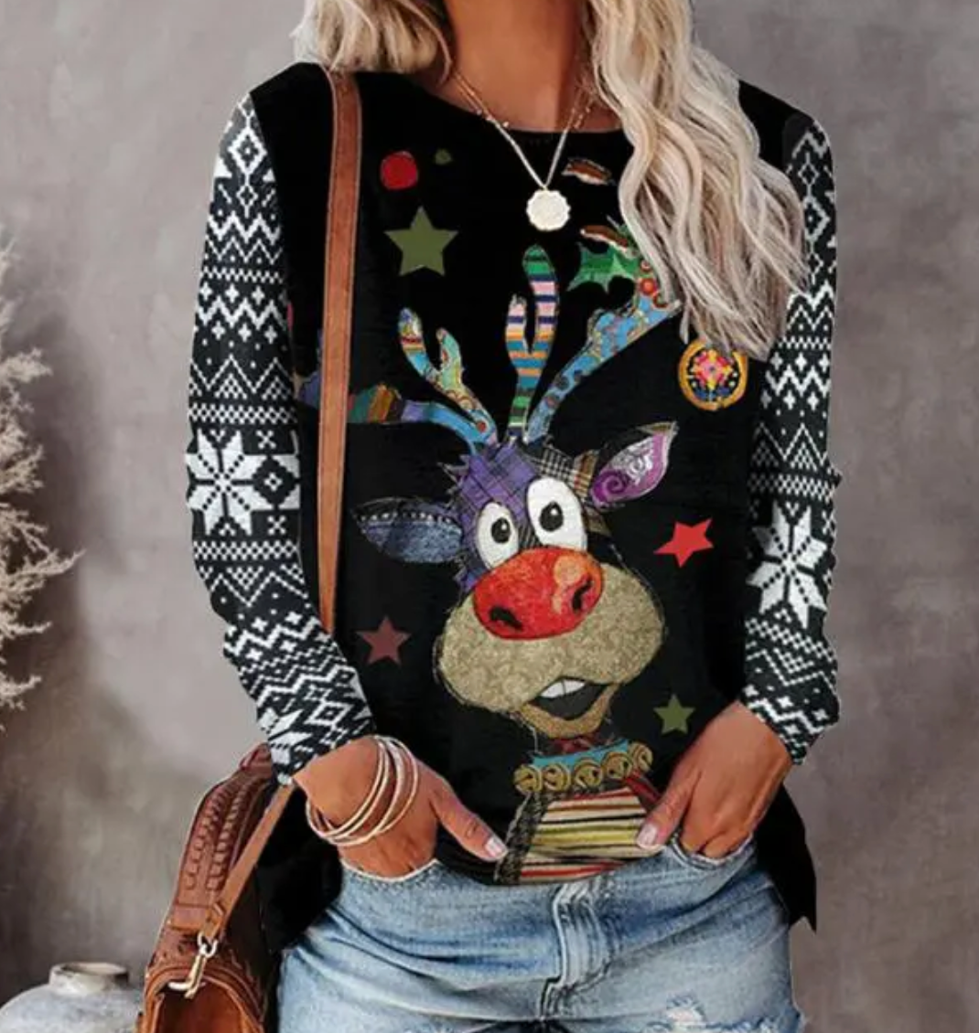 Kvinders Julesweater Festlig 2