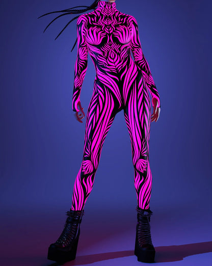 Kvinders Jumpsuit Cyberpunk Stil Med 3D-Maling 1