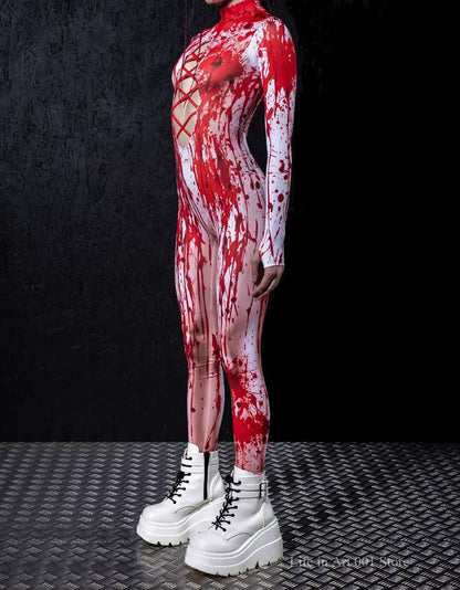 Kvinders Jumpsuit Futuristisk Cyberpunk Design til Fest 1