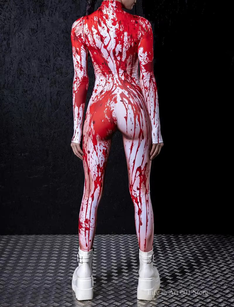 Kvinders Jumpsuit Futuristisk Cyberpunk Design til Fest 2