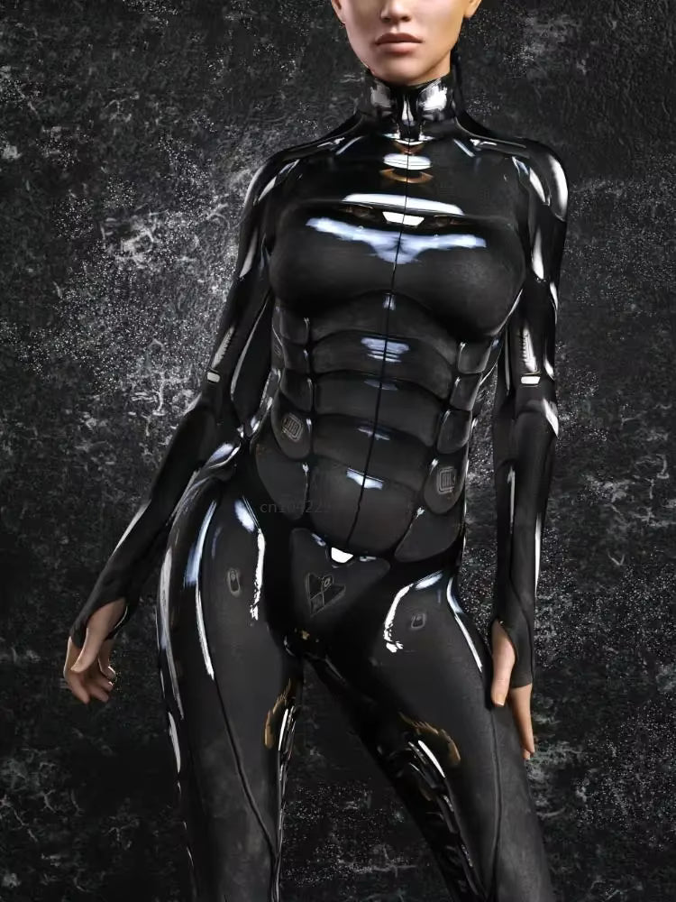 Kvinders Jumpsuit Futuristisk Punk Robot Stil 1