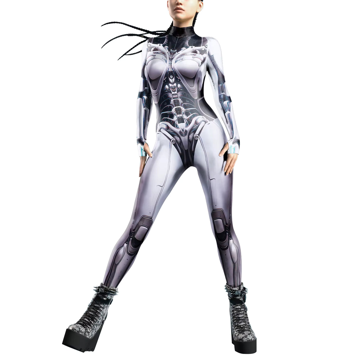 Kvinders Jumpsuit Futuristisk Punk Robot Stil 10