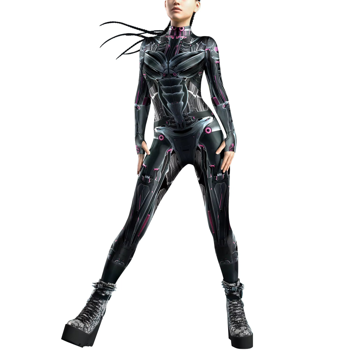 Kvinders Jumpsuit Futuristisk Punk Robot Stil 11