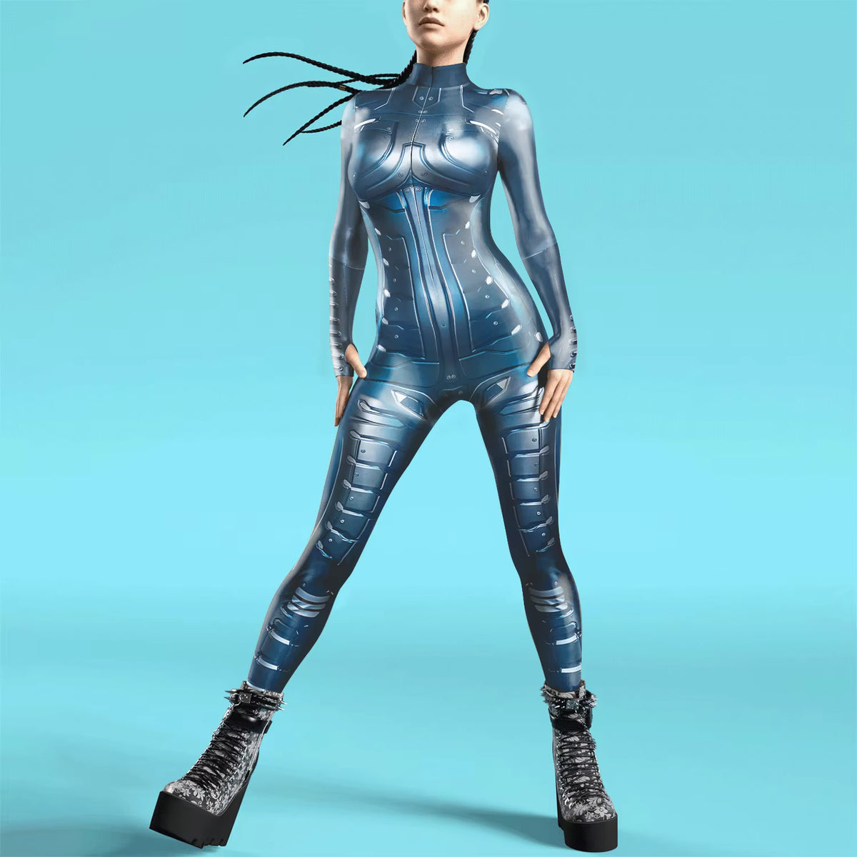 Kvinders Jumpsuit Futuristisk Punk Robot Stil 12