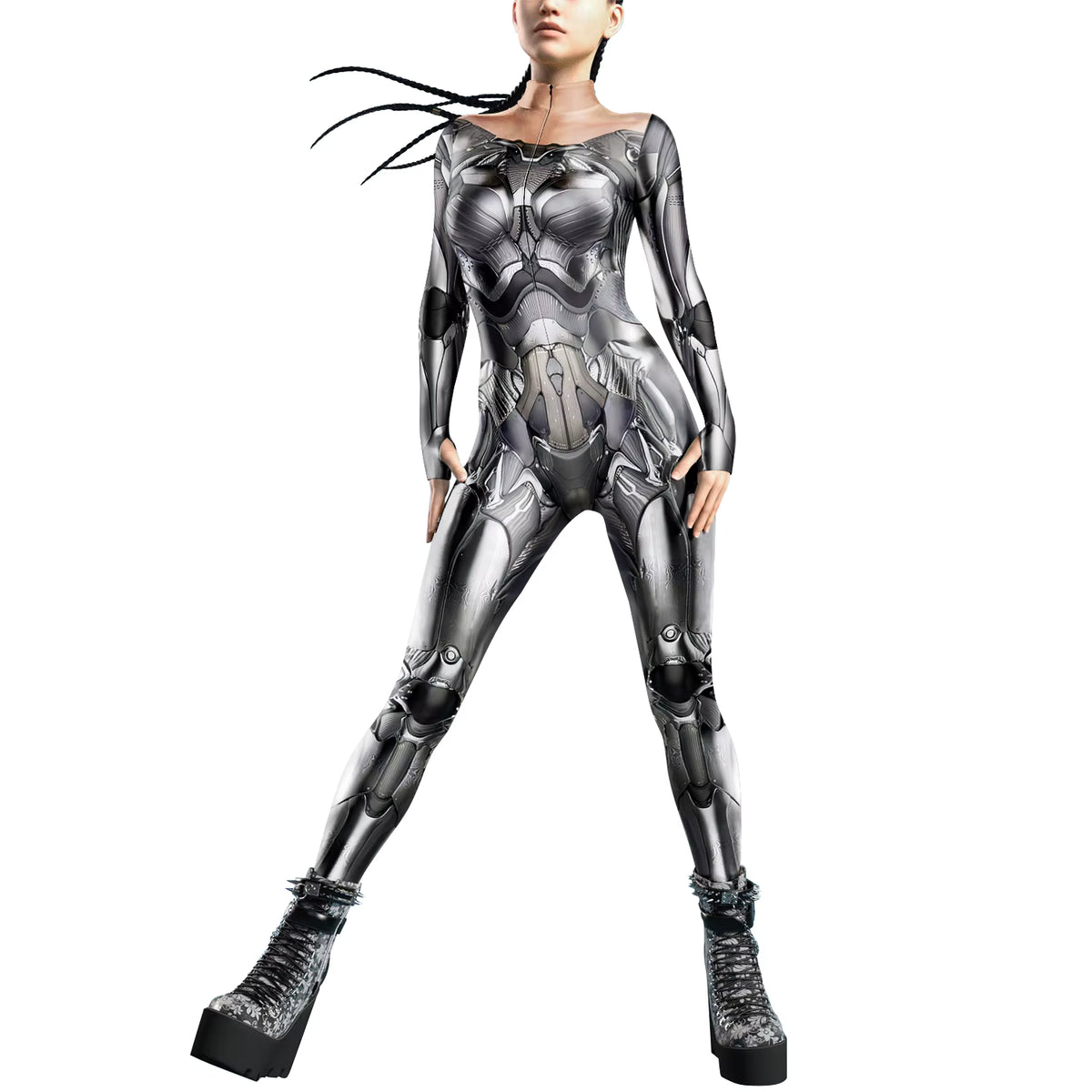 Kvinders Jumpsuit Futuristisk Punk Robot Stil 13