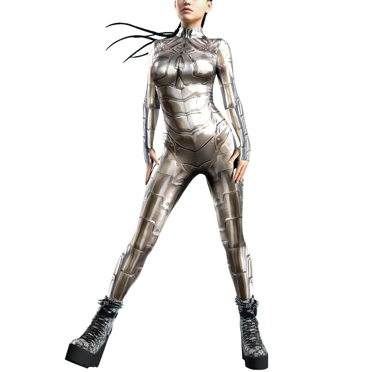 Kvinders Jumpsuit Futuristisk Punk Robot Stil 14
