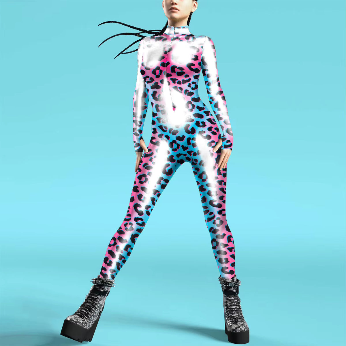 Kvinders Jumpsuit Futuristisk Punk Robot Stil 17