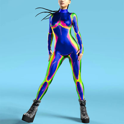 Kvinders Jumpsuit Futuristisk Punk Robot Stil 18