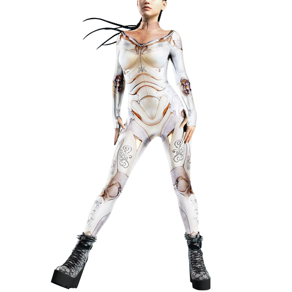 Kvinders Jumpsuit Futuristisk Punk Robot Stil 20