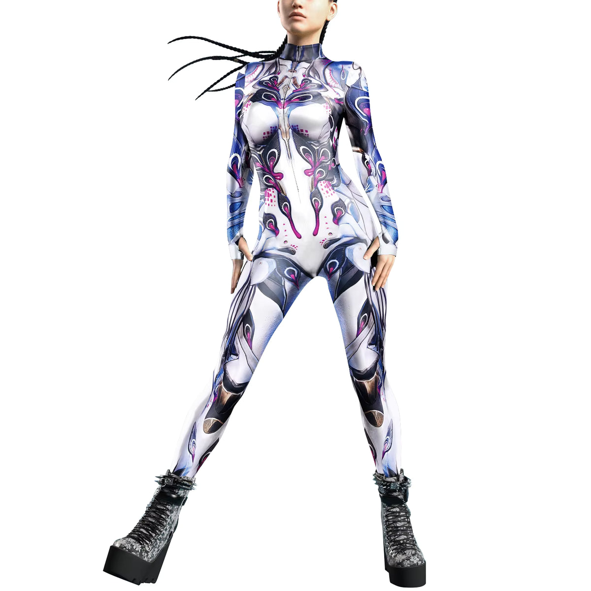 Kvinders Jumpsuit Futuristisk Punk Robot Stil 6