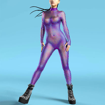 Kvinders Jumpsuit Futuristisk Punk Robot Stil 8